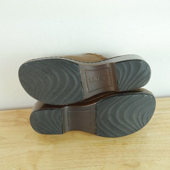 Born Telly Clog Size 8 Brown Leather Slingback Mule Boho Western Y2K Shoes - Picture 12 of 12